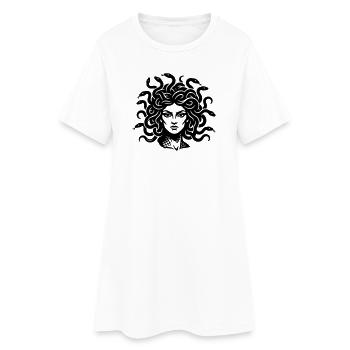 Méduse - Robe T-shirt Femme - blanc - Devant