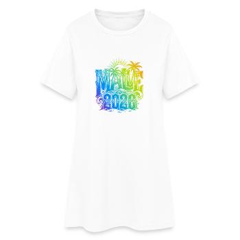 Malle 2026 Multicolore - Robe T-shirt Femme - blanc - Devant