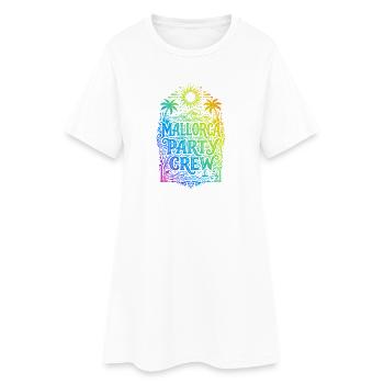 Équipe de fête de Majorque colorée - Robe T-shirt Femme - blanc - Devant