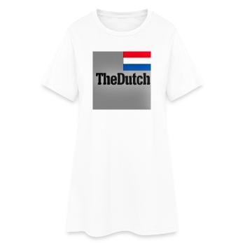 Le drapeau typographique néerlandais - Robe T-shirt Femme - blanc - Devant