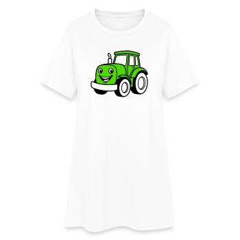 Enfants tracteurs - Robe T-shirt Femme - blanc - Devant