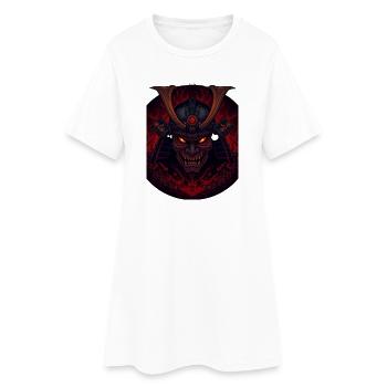 Démon Samourai - Robe T-shirt Femme - blanc - Devant