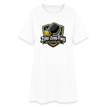 Conception de la victoire Zero-Zero-Zero-Two - Robe T-shirt Femme - blanc - Devant