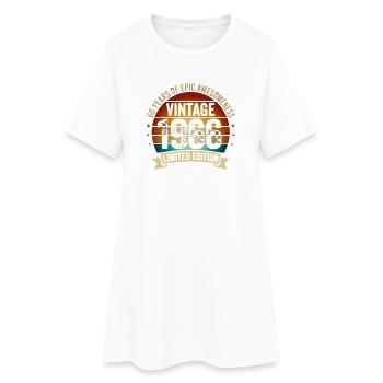 Édition limitée vintage 1966 - Robe T-shirt Femme - blanc - Devant