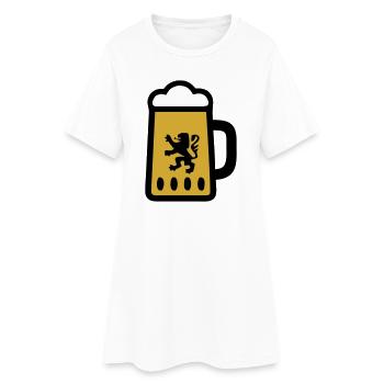Maßkrug Bier Bayern Löwen Wappen Volksfest - Frauen T-Shirt-Kleid - Weiß - Vorne
