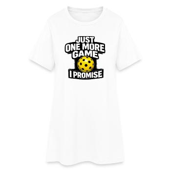 Juste un dernier match, je te le promets - Robe T-shirt Femme - blanc - Devant