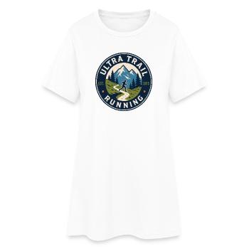 Ultra Trail Running - Robe T-shirt Femme - blanc - Devant