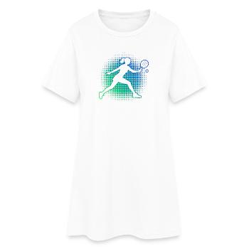 Padel Equipment Gift Idea for Padel Balls Fans - Women’s T-Shirt Dress - white - Front