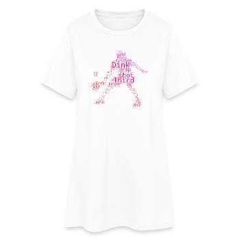 Idée de joueur de pickleball pour les amateurs de pickleball - Robe T-shirt Femme - blanc - Devant