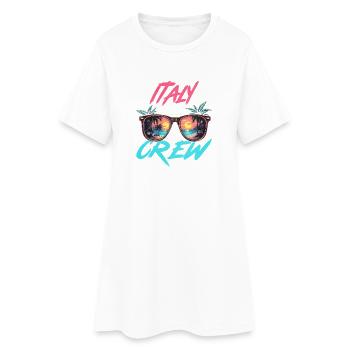 Équipe de fête en Italie - Robe T-shirt Femme - blanc - Devant
