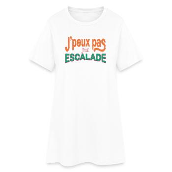 J'peux pas j'ai Escalade - Robe T-shirt Femme - blanc - Devant