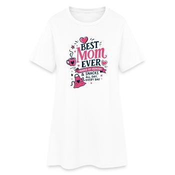 Best Mom Ever Kitchen Saying - Women’s T-Shirt Dress - white - Front