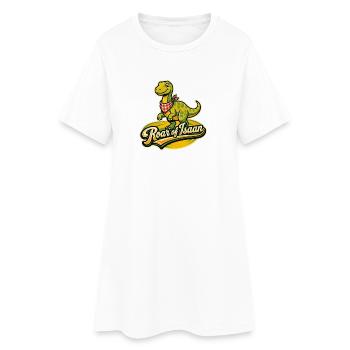 Roar of Isaan – Khon Kaen Dinosaur Retro Thaïlande - Robe T-shirt Femme - blanc - Devant