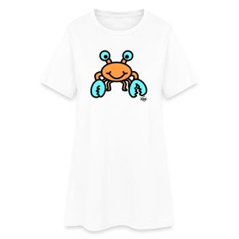 Cancer grand - Robe T-shirt Femme - blanc - Devant