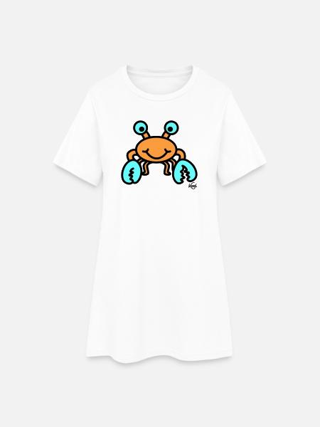 Cancer grand - Robe T-shirt Femme - blanc