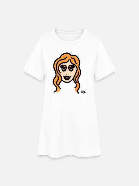 Virgo tall - Women’s T-Shirt Dress - white