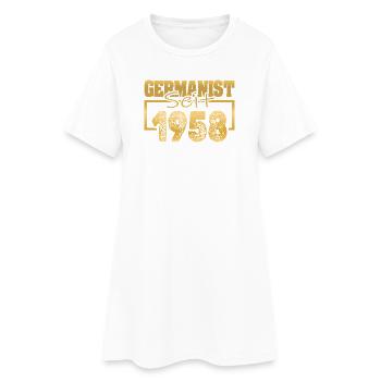 1958 - Women’s T-Shirt Dress - white - Front