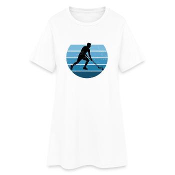 The floorball players and floorball go together - Women’s T-Shirt Dress - white - Front