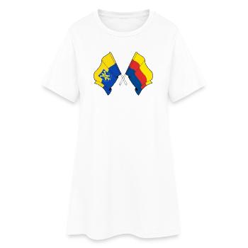 Zandvoort & North Holland United - Robe T-shirt Femme - blanc - Devant