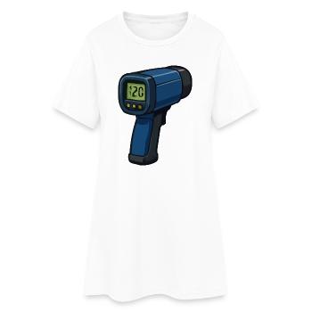 Breathalyzer - Women’s T-Shirt Dress - white - Front