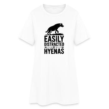 Paroles de la hyène Cadeau drôle de hyène - Robe T-shirt Femme - blanc - Devant