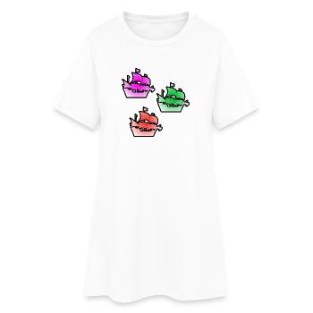 Sail - Women’s T-Shirt Dress - white - Front
