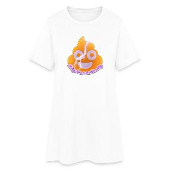 Kreative Kack-Vektorillustration. - Frauen T-Shirt-Kleid - Weiß - Vorne