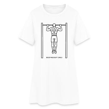 Calisthénie Entraînement au poids du corps Fitness Force - Robe T-shirt Femme - blanc - Devant