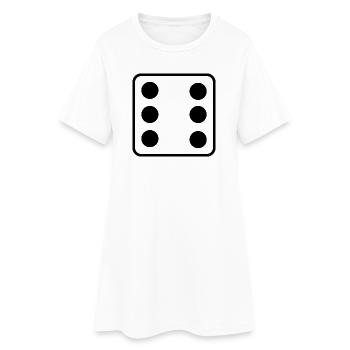 Dit - Robe T-shirt Femme - blanc - Devant