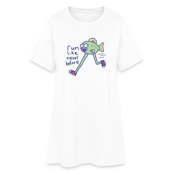Run Like Never Before - Women’s T-Shirt Dress - white - Front