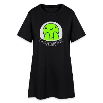 Je suis tellement fier de toi pour t’encourager sincèrement à dire - Robe T-shirt Femme - noir - Devant