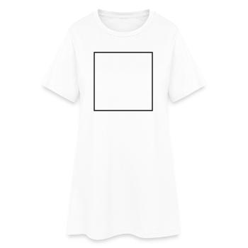 Square Empty - Women’s T-Shirt Dress - white - Front