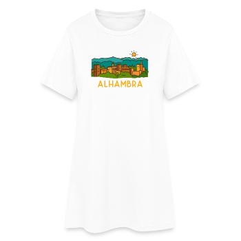Alhambra Sunset 2 - Women’s T-Shirt Dress - white - Front