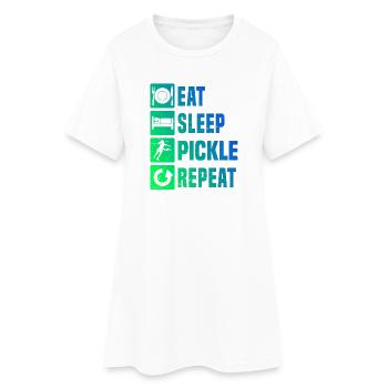 Cadeau sportif de pickleball pour les fans de pickleball Pro - Robe T-shirt Femme - blanc - Devant