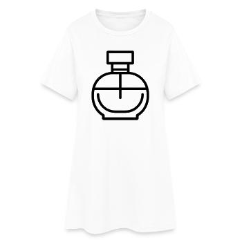 perfume bottle - Women’s T-Shirt Dress - white - Front