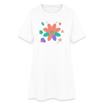 Conception colorée de l’art moderne - Robe T-shirt Femme - blanc - Devant