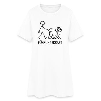 Berner Sennenhund Führungskraft Hundehalter Humor - Frauen T-Shirt-Kleid - Weiß - Vorne