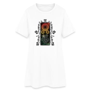 Brillance du système de son reggae - Robe T-shirt Femme - blanc - Devant