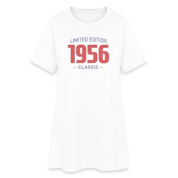 T-Shirt 70 Ans 1956 Humour Drôle - Robe T-shirt Femme - blanc - Devant