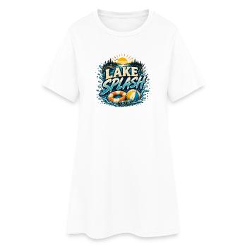Lake Splash - Conception d’été - Robe T-shirt Femme - blanc - Devant