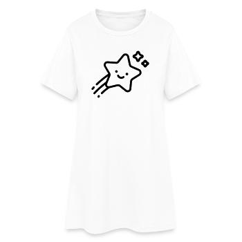 étoile filante - Robe T-shirt Femme - blanc - Devant