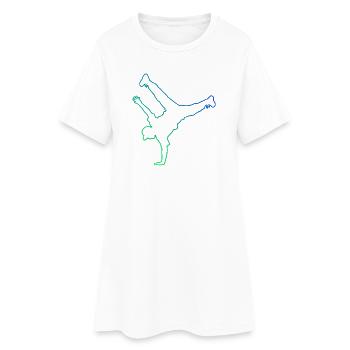 Gift idea for a breakdancer with street dance - Women’s T-Shirt Dress - white - Front