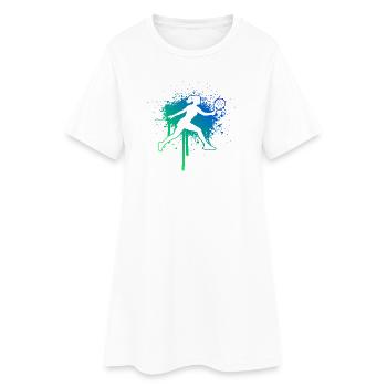 Padel Nearby Idea for Padel for Beginners Fans - Women’s T-Shirt Dress - white - Front
