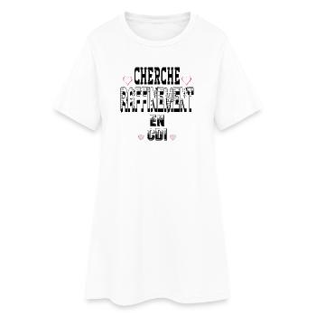 Cherche Raffinement en CDI - Robe T-shirt Femme - blanc - Devant