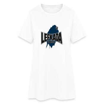 Grèce Île de Lefkada, Grèce Mémoire de voyage en Grèce - Robe T-shirt Femme - blanc - Devant