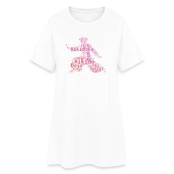 Die Aikido-Schülerinnen und Aikido passen zusammen - Frauen T-Shirt-Kleid - Weiß - Vorne