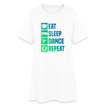 Gift idea for a breakdancer with street dance - Women’s T-Shirt Dress - white - Front