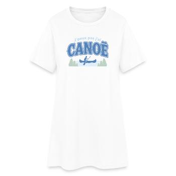 J'peux pas j'ai CANOE - Robe T-shirt Femme - blanc - Devant