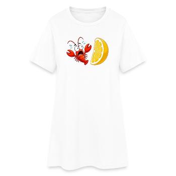 Spectacle de crabe agrume - Robe T-shirt Femme - blanc - Devant
