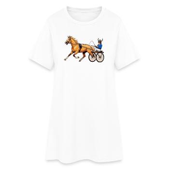 Trotteur - Robe T-shirt Femme - blanc - Devant